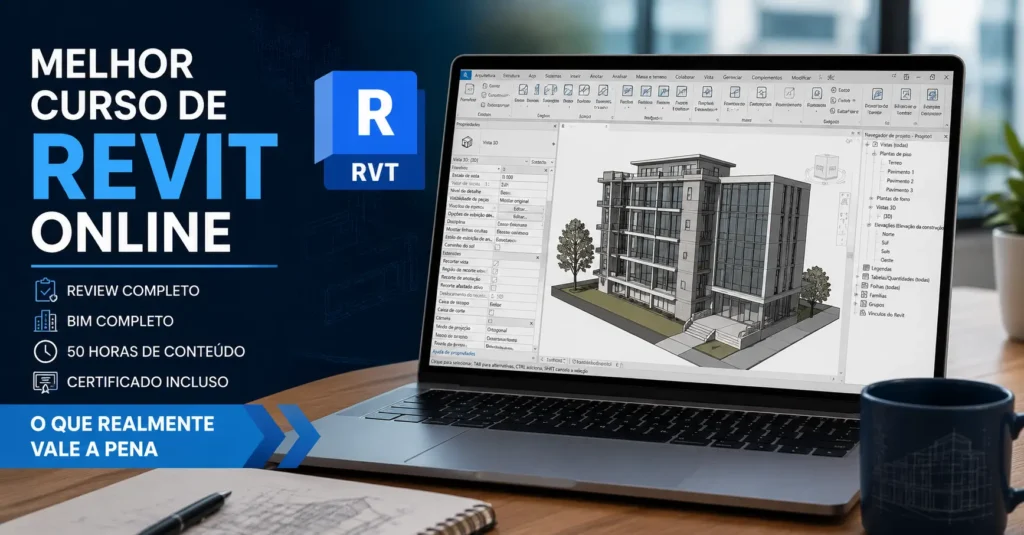 melhor curso de revit online 2026 - análise completa com metodologia BIM, modelagem 3D e critérios de avaliação para arquitetura e engenharia